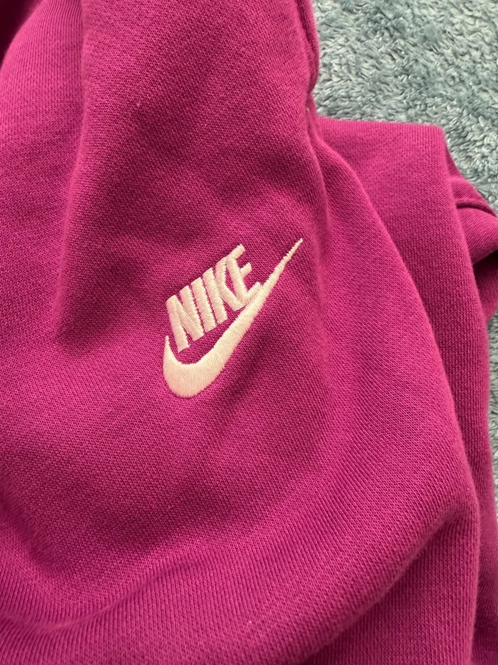 Nike Magenta Fleece Joggers with White Logo